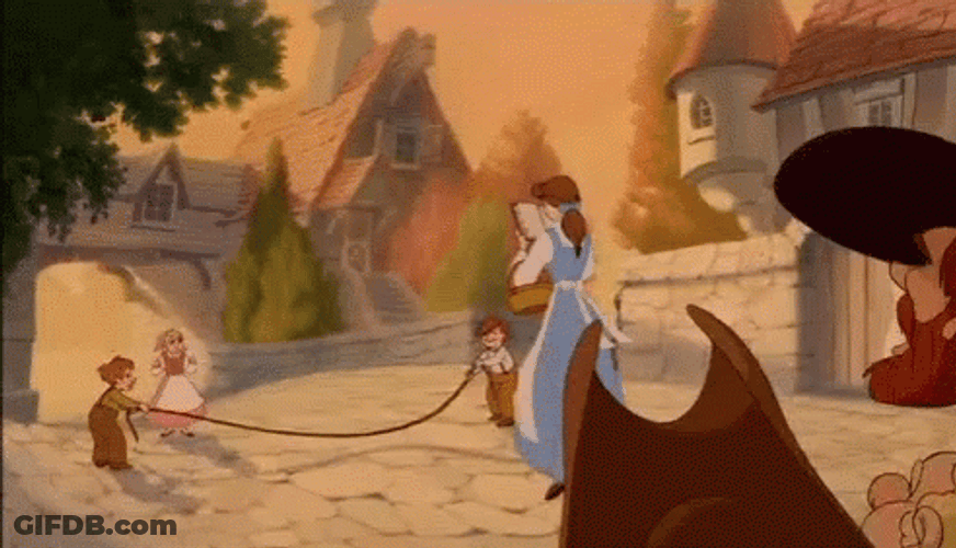 Belle Jumping On Rope GIF