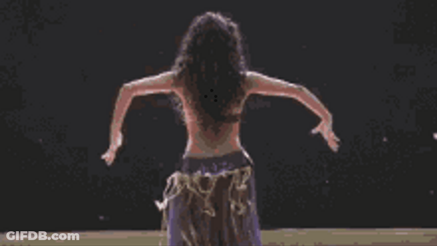 Belly Dance While Facing Backwards GIF