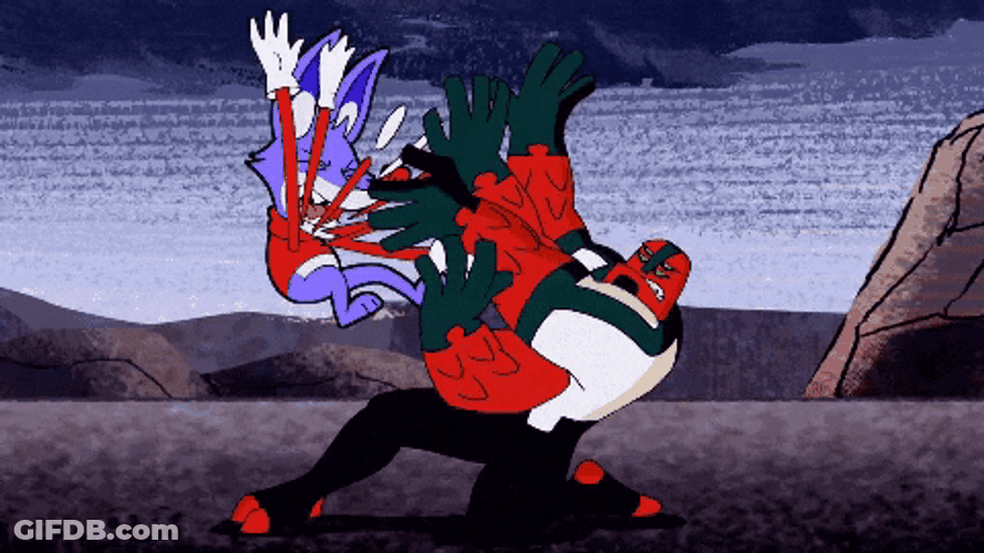 Ben 10 Four Arms Fighting GIF