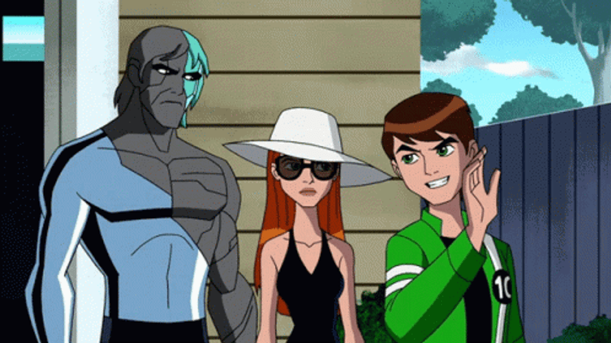Ben 10 Gwen Kevin Beach Plans GIF