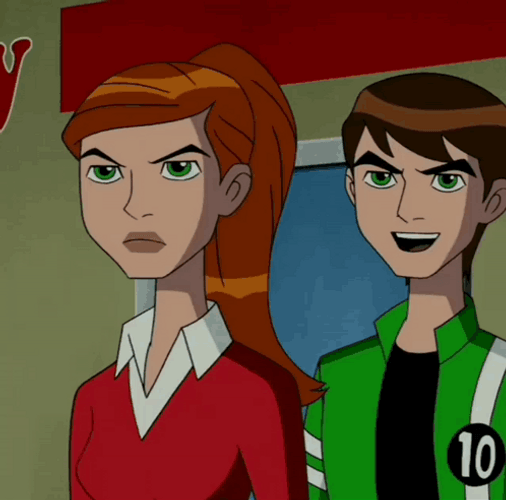 Ben 10 Gwen Kevin Talking GIF