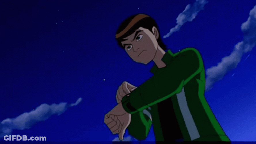Ben 10 Jetray Hero Transformation GIF