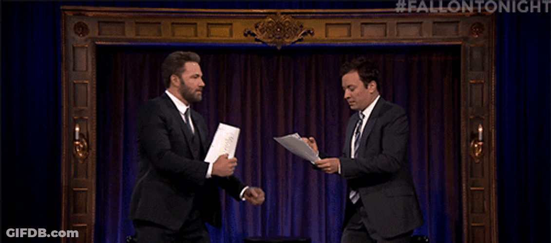 Ben Affleck Jimmy Fallon Wait GIF