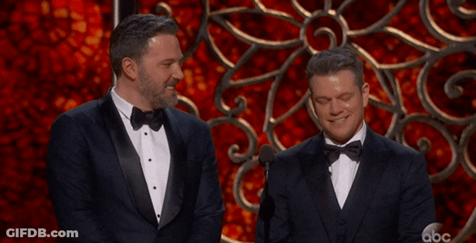 Ben Affleck Matt Damon Smiling GIF