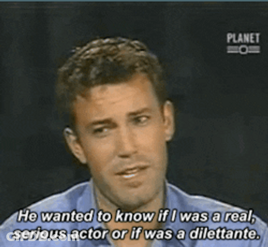 Ben Affleck Real Serious Actor GIF