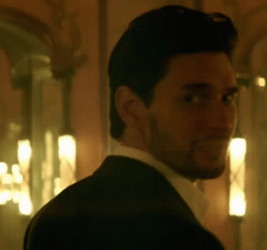 Ben Barnes Looking Behind GIF