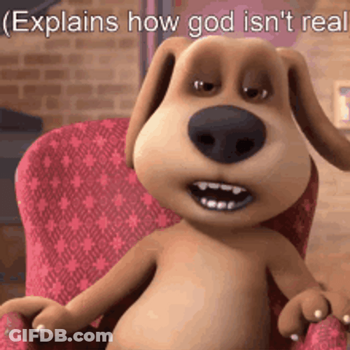 Ben Explaining God Isn't Real GIF