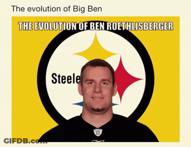 Ben Roethlisberger On Yellow Background GIF