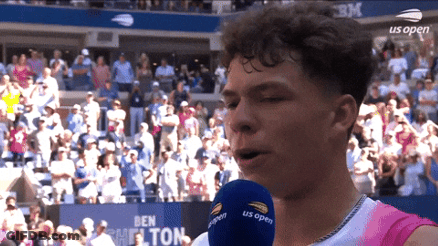 Ben Shelton Being Interviewed GIF