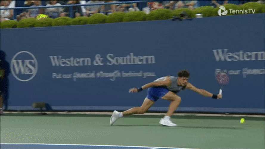Ben Shelton Failing To Hit Tennis Ball GIF