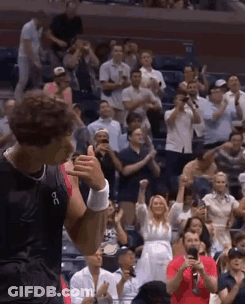Ben Shelton Hand Gesture To Hang Up GIF