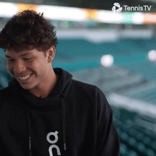 Ben Shelton Looking Happy GIF