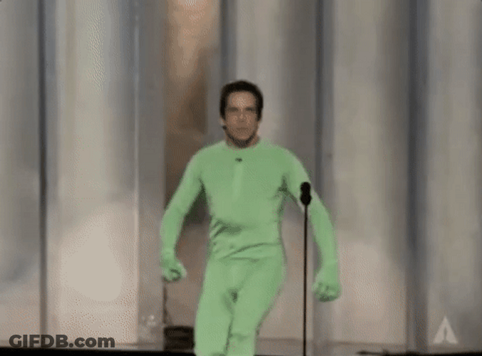 Ben Stiller Chroma Key Green Suit GIF