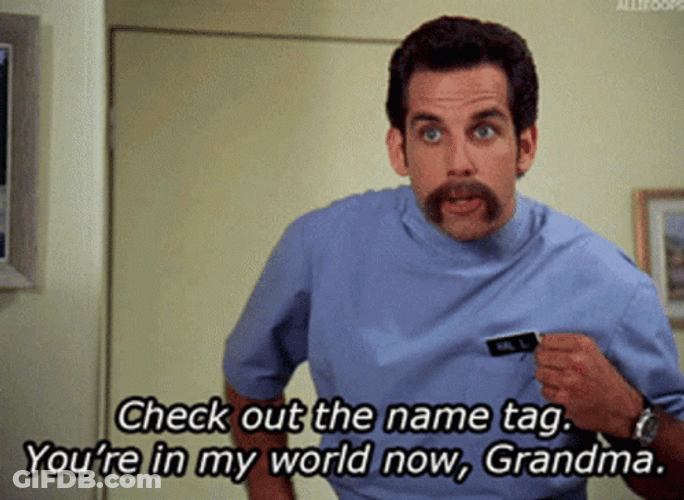Ben Stiller Grandma Happy Gilmore GIF
