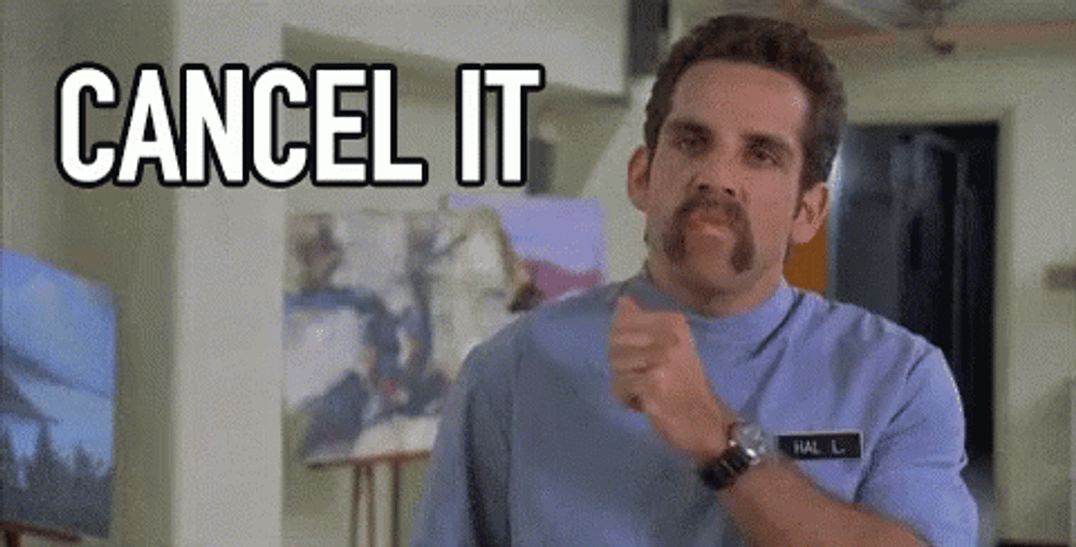 Ben Stiller Showing Gestures Meaning Cancel GIF