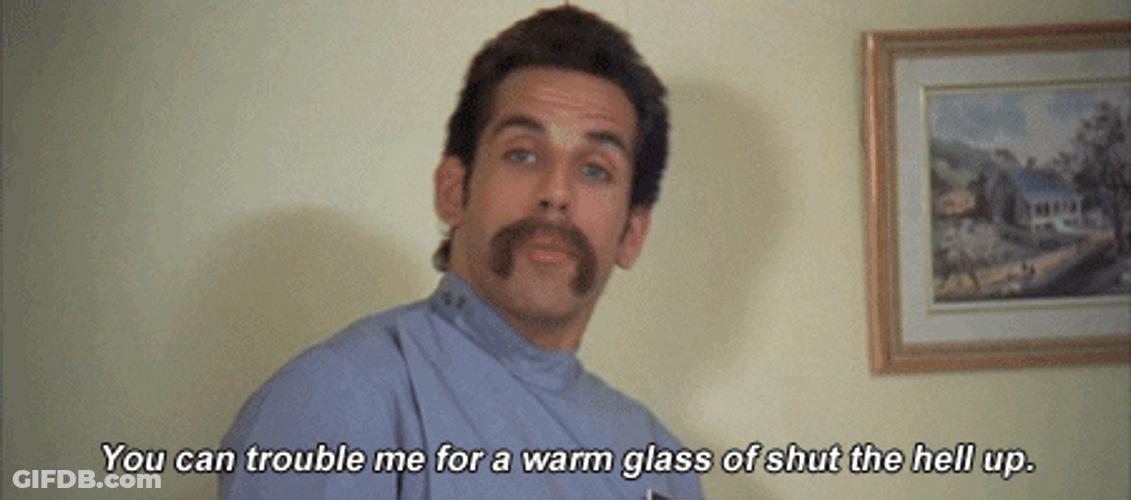 Ben Stiller Shut Up GIF