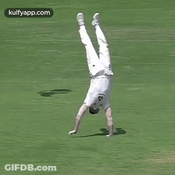 Ben Stokes Hand Stand.Gif GIF