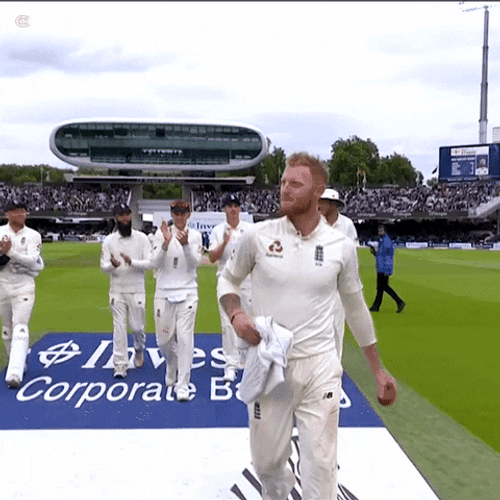Ben Stokes Walking With Teammates GIF