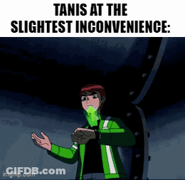 Ben Tennyson With Tanis Caption GIF