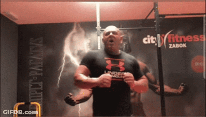 Bench Press Day On The Gym GIF