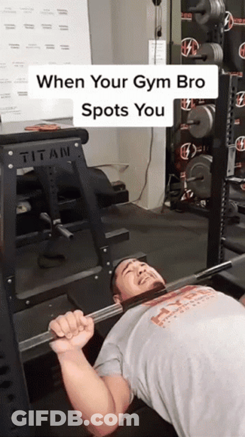 Bench Press I Got You GIF