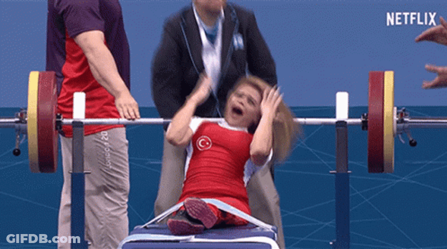 Bench Press Shocked Meme GIF