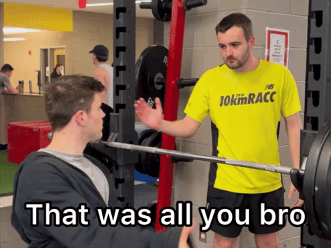 Bench Press You Got It Bro GIF