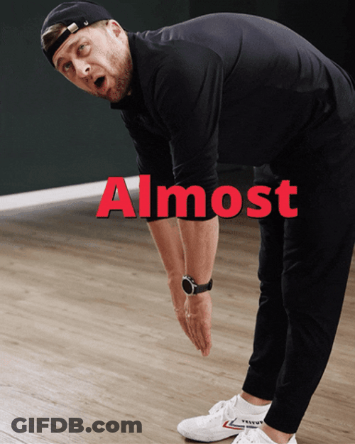Bend Over Almost Reaching Fitness Workout GIF