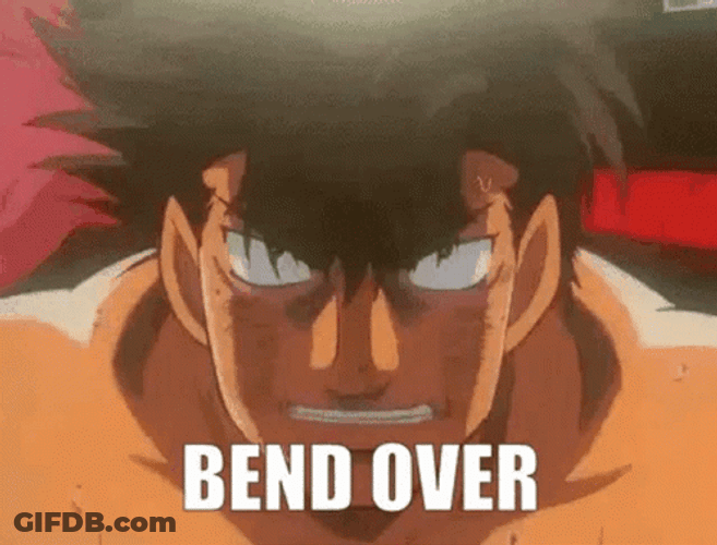 Bend Over Boxing Hajime No Ippo Fight GIF