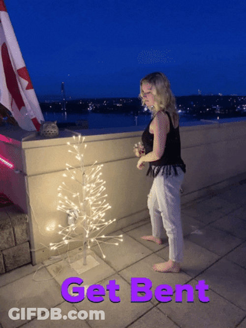 Bend Over Drunk Lady Funny Awkward Pose GIF