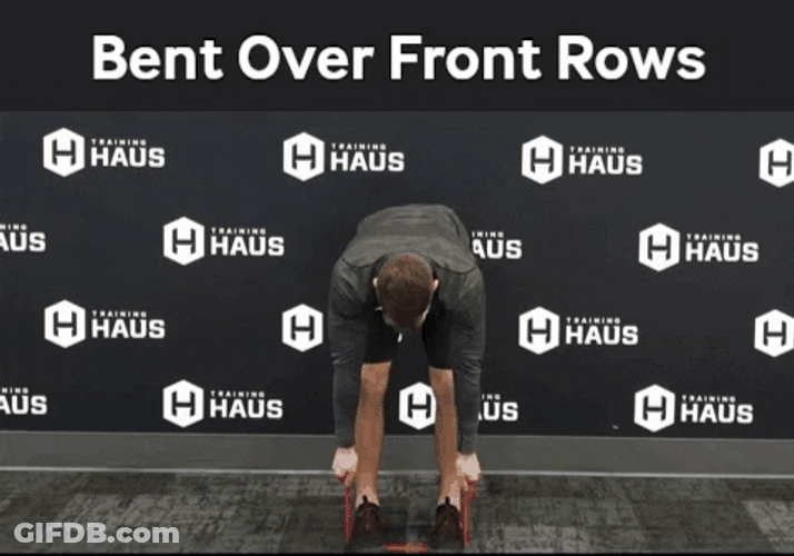 Bend Over Front Row Floor Exercise GIF