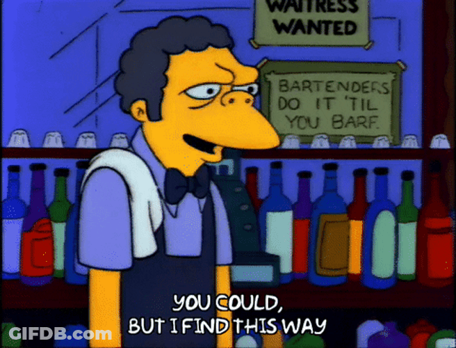 Bend Over Moe Szyslak Simpsons GIF