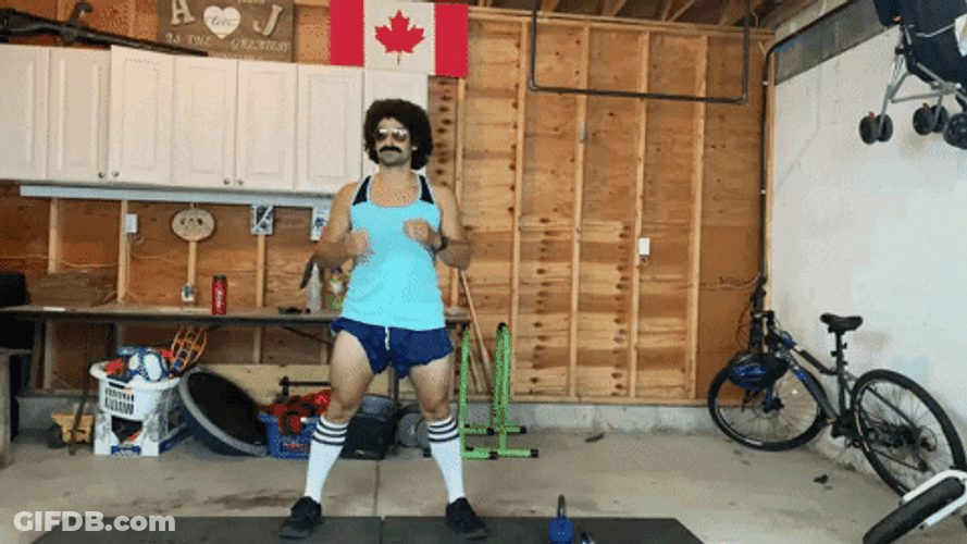 Bend Over Richard Simmons Work Out GIF