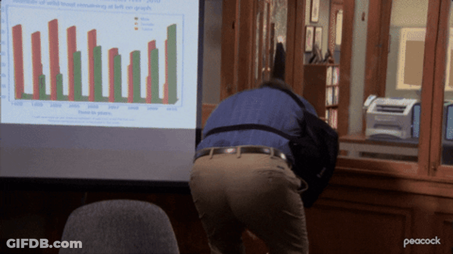 Bend Over Ripped Pants Parks And Recreation GIF