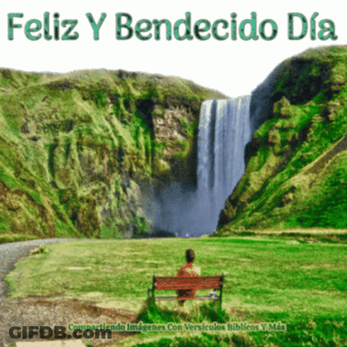 Bendecido Dia Amazing Waterfalls GIF
