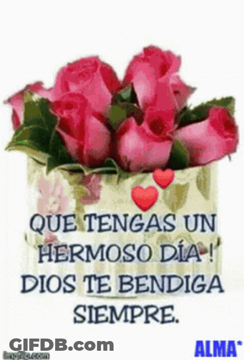 Bendecido Dia Beautiful Flowers Collection GIF