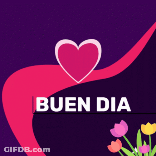 Bendecido Dia Blooming Heart GIF