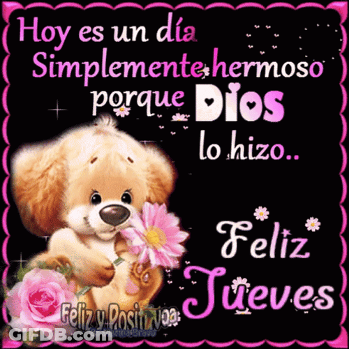 Bendecido Dia Cute Puppy GIF