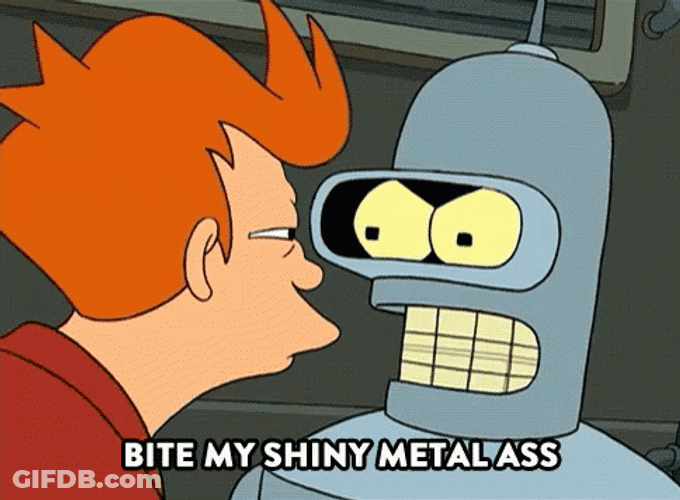 Bender And Philip J. Fry GIF