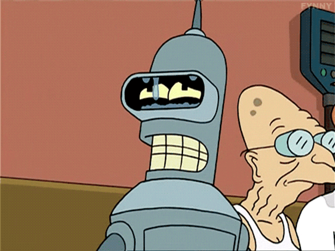 Bender Futurama Crying GIF