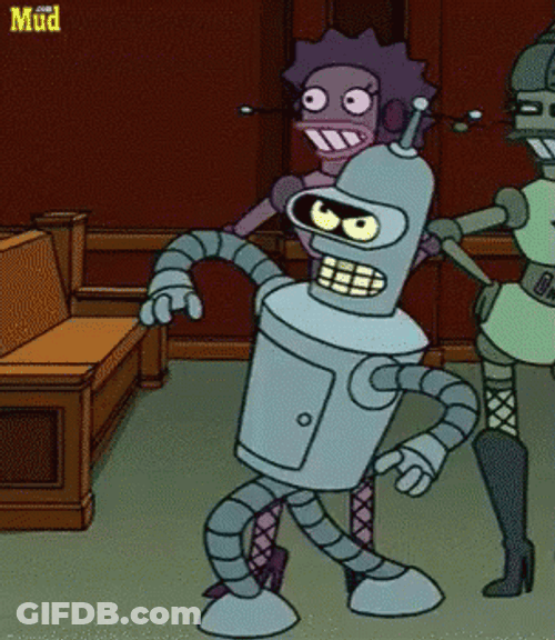 Bender Pimp Walk GIF