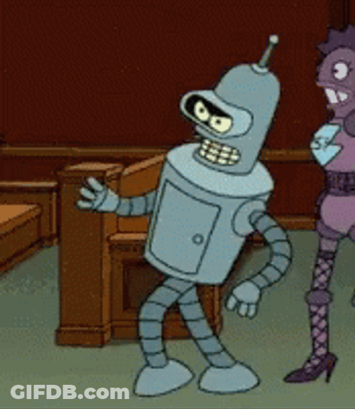Bender Pimp Walk GIF