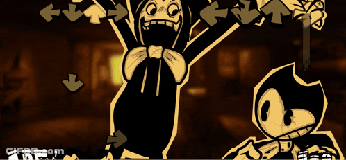 Bendy And The Ink Machine Cartoon Drawing GIF