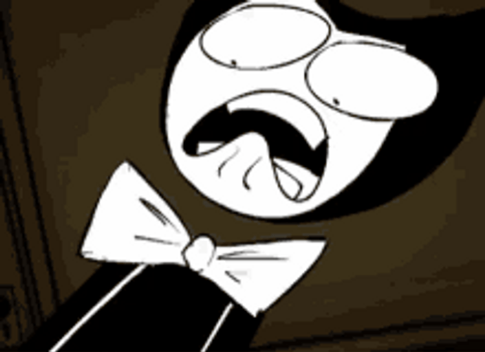 Bendy Ink Machine Online Cartoon Game Scared GIF