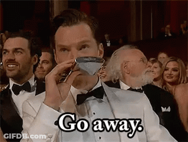 Benedict Cumberbatch Go Away GIF