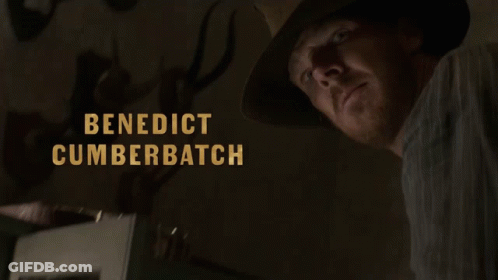 Benedict Cumberbatch Is The Name Displayed On The Screen GIF