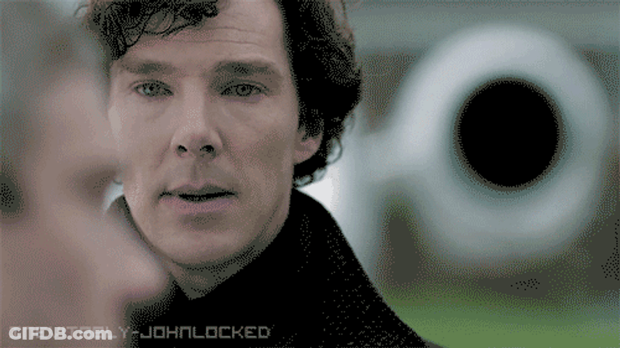 Benedict Cumberbatch Looking Down To Try Not To Cry GIF