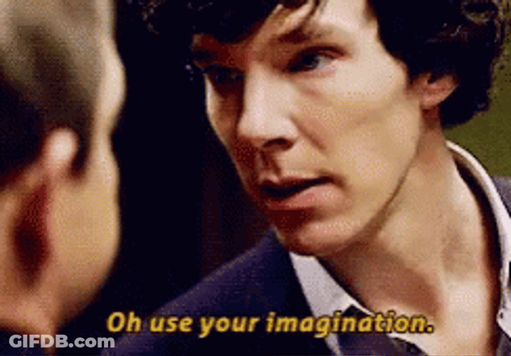 Benedict Cumberbatch Oh Use Your Imagination GIF