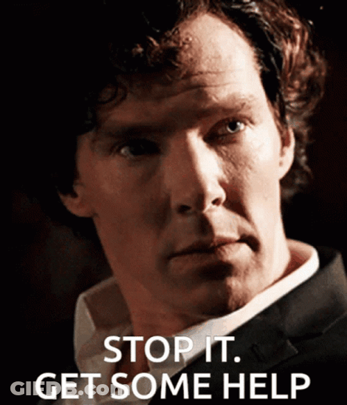 Benedict Cumberbatch Stop Get Some Help GIF