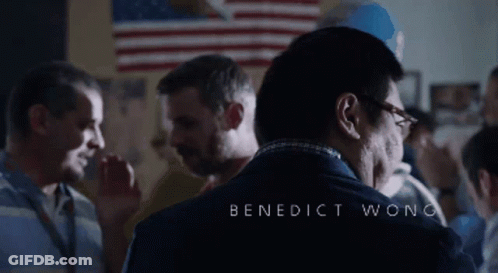 Benedict Wong Name On Shirt GIF